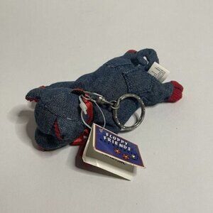 Floppy Friends Denim Pig Bean Plush 7" GMA Access Inc Stuffed Animal